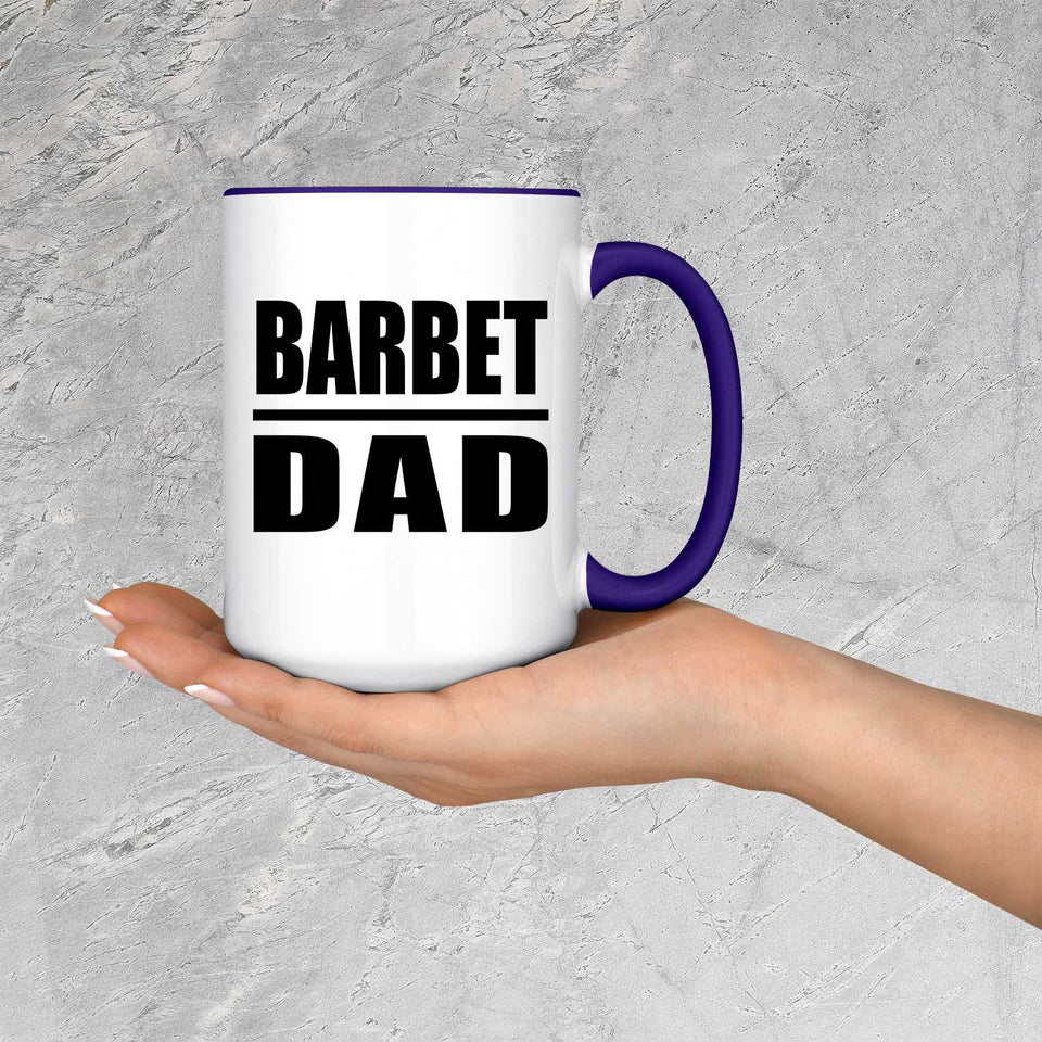 Barbet Dad - 15oz Accent Mug Purple