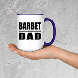 Barbet Dad - 15oz Accent Mug Purple