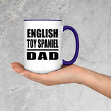 English Toy Spaniel Dad - 15oz Accent Mug Purple