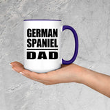 German Spaniel Dad - 15oz Accent Mug Purple