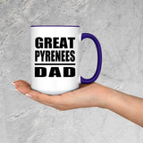 Great Pyrenees Dad - 15oz Accent Mug Purple