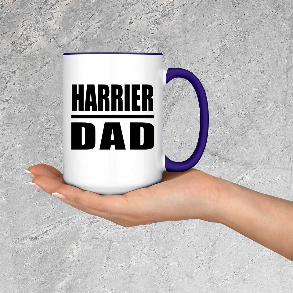 Harrier Dad - 15oz Accent Mug Purple