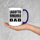 Lagotto Romagnolo Dad - 15oz Accent Mug Purple