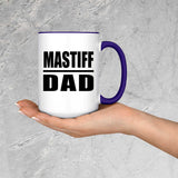 Mastiff Dad - 15oz Accent Mug Purple