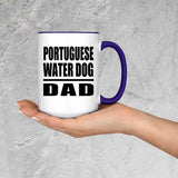 Portuguese Water Dog Dad - 15oz Accent Mug Purple