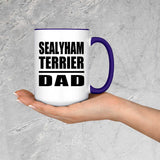 Sealyham Terrier Dad - 15oz Accent Mug Purple