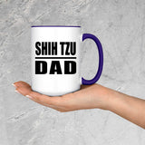 Shih Tzu Dad - 15oz Accent Mug Purple