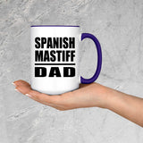 Spanish Mastiff Dad - 15oz Accent Mug Purple