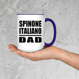 Spinone Italiano Dad - 15oz Accent Mug Purple
