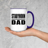 Stabyhoun Dad - 15oz Accent Mug Purple