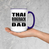Thai Ridgeback Dad - 15oz Accent Mug Purple