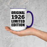 98th Birthday Original 1926 Limited Edition - 15oz Accent Mug Purple
