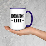 Conservationist Life - 15oz Accent Mug Purple