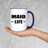 Maid Life - 15oz Accent Mug Purple