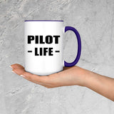 Pilot Life - 15oz Accent Mug Purple