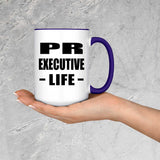 Pr Executive Life - 15oz Accent Mug Purple