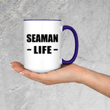 Seaman Life - 15oz Accent Mug Purple