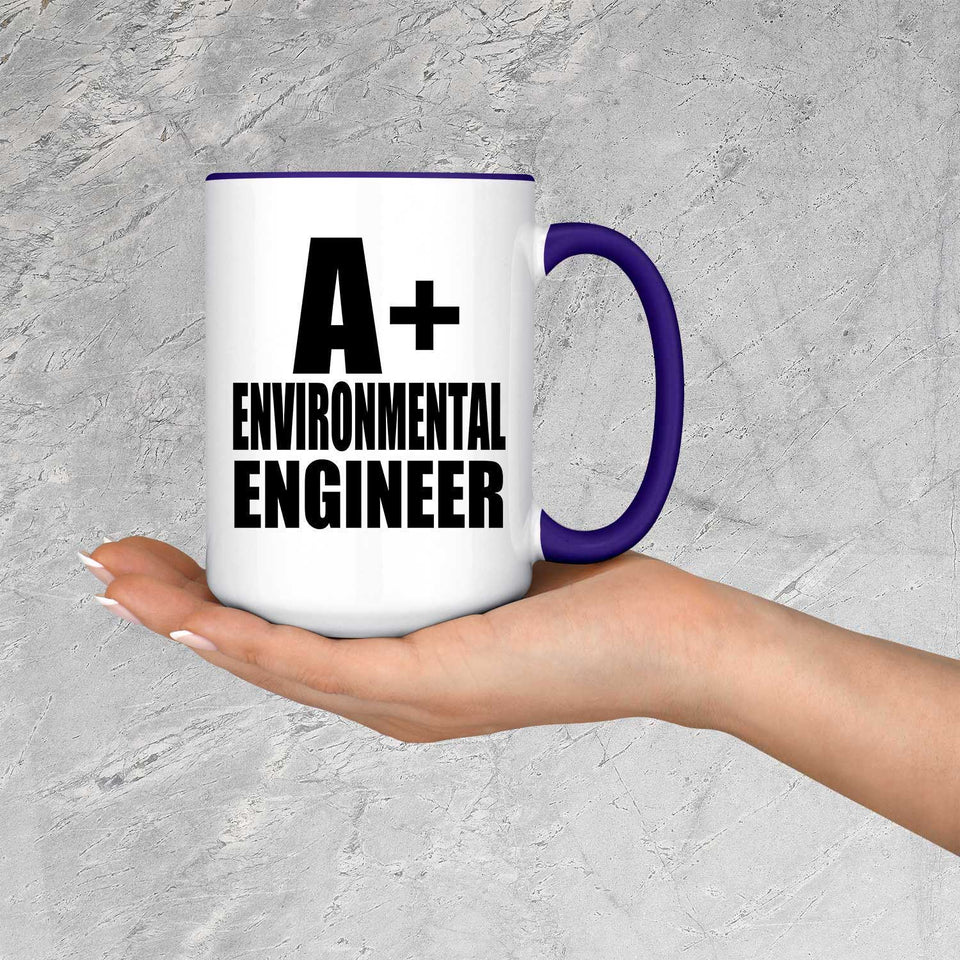 A+ Environmental Engineer - 15oz Accent Mug Purple