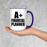 A+ Financial Planner - 15oz Accent Mug Purple