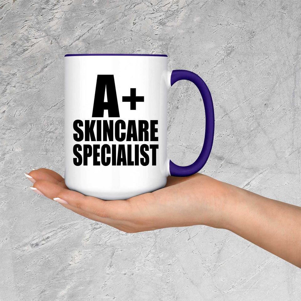 A+ Skincare Specialist - 15oz Accent Mug Purple
