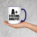 A+ Systems Analyst - 15oz Accent Mug Purple