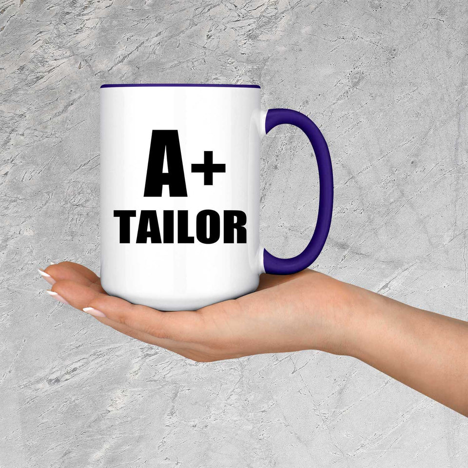 A+ Tailor - 15oz Accent Mug Purple