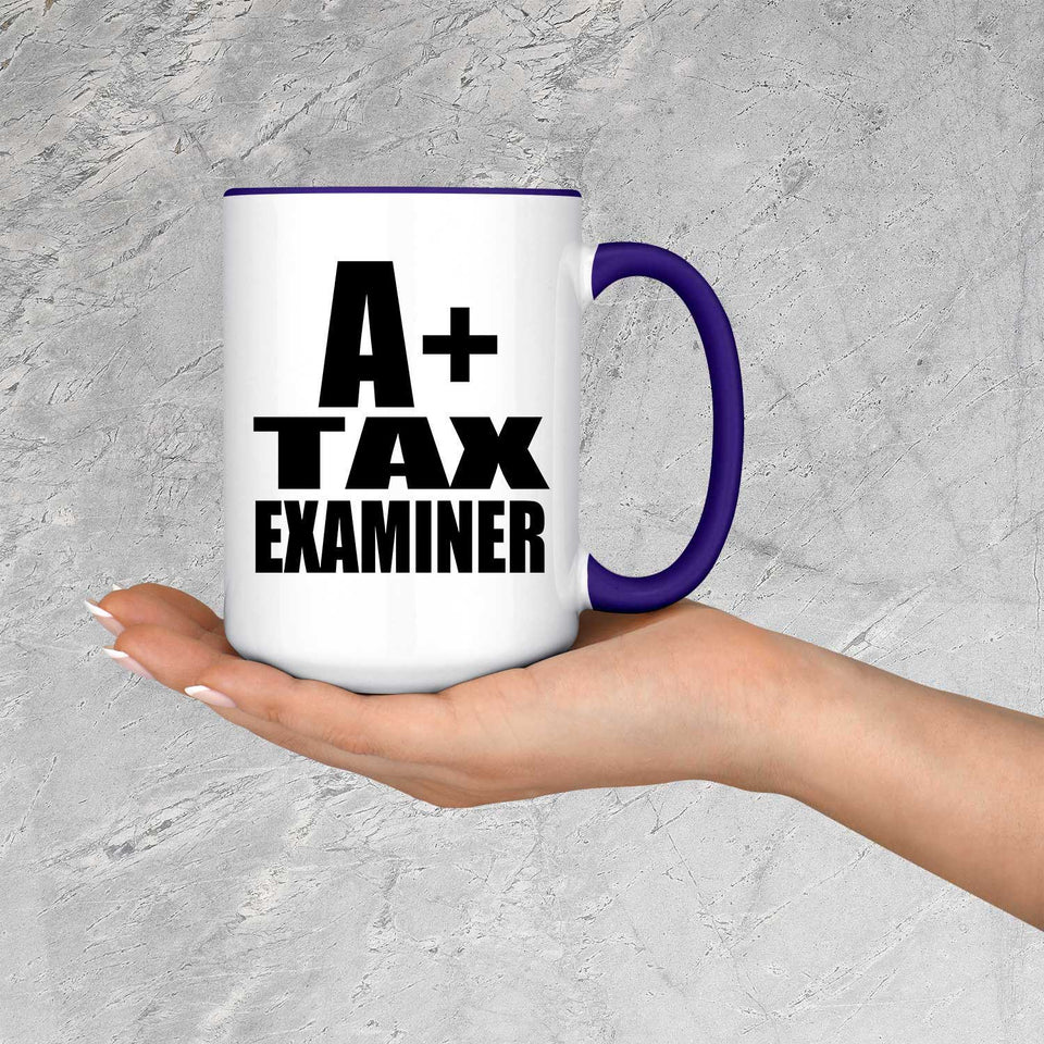 A+ Tax Examiner - 15oz Accent Mug Purple