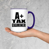 A+ Tax Examiner - 15oz Accent Mug Purple