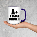A+ Taxi Driver - 15oz Accent Mug Purple