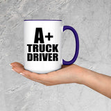 A+ Truck Driver - 15oz Accent Mug Purple