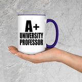 A+ University Professor - 15oz Accent Mug Purple