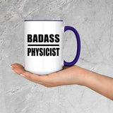 Badass Physicist - 15oz Accent Mug Purple