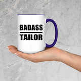 Badass Tailor - 15oz Accent Mug Purple
