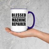 Blessed Machine Repairer - 15oz Accent Mug Purple