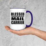 Blessed Mail Carrier - 15oz Accent Mug Purple