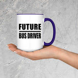 Future Bus Driver - 15oz Accent Mug Purple