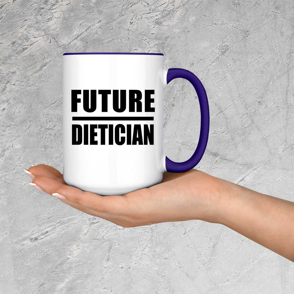 Future Dietician - 15oz Accent Mug Purple