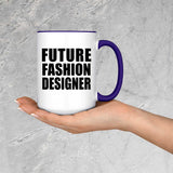 Future Fashion Designer - 15oz Accent Mug Purple