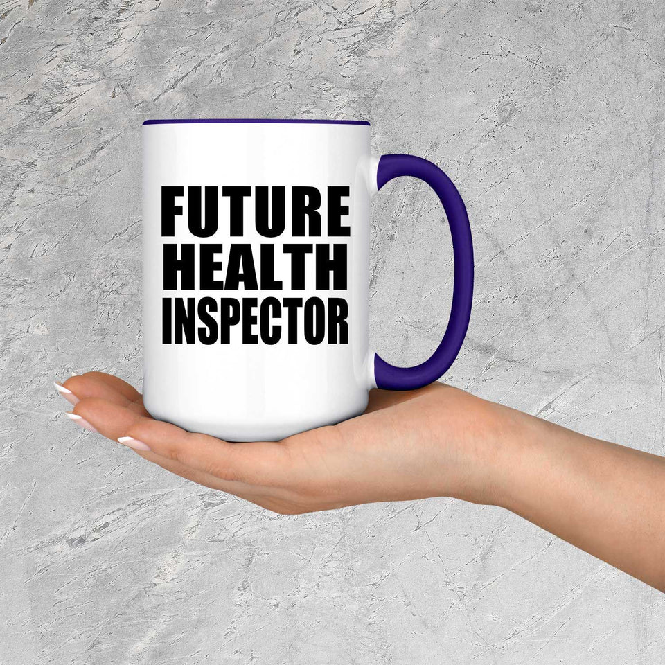 Future Health Inspector - 15oz Accent Mug Purple