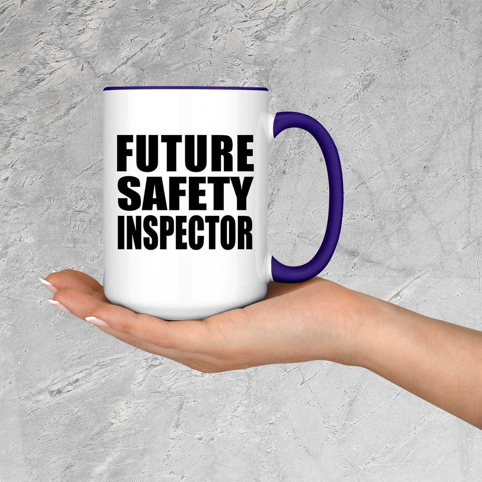 Future Safety Inspector - 15oz Accent Mug Purple