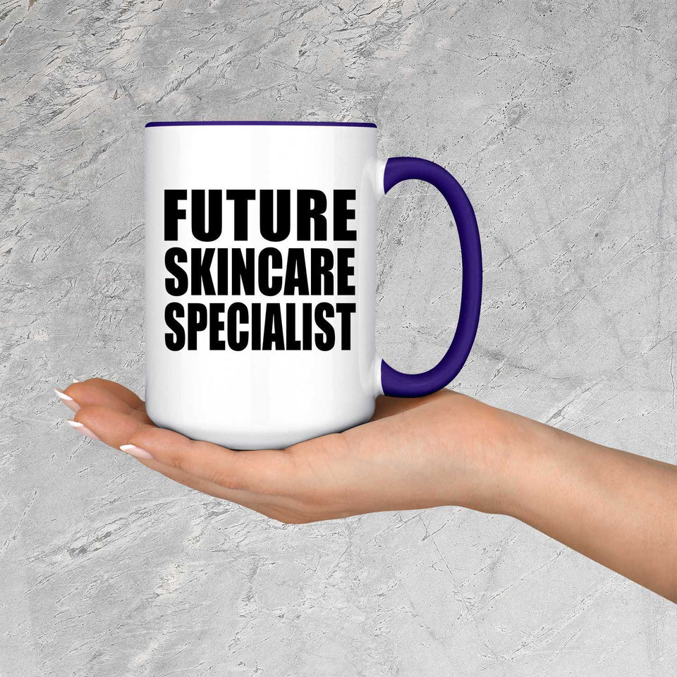 Future Skincare Specialist - 15oz Accent Mug Purple