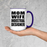 Mom Wife Industrial Designer - 15oz Accent Mug Purple