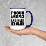 Proud Aerospace Engineer Dad - 15oz Accent Mug Purple