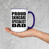 Proud Skincare Specialist Dad - 15oz Accent Mug Purple