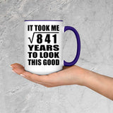 29th Birthday Took Square Root of 841 Years To Look Good - 15oz Accent Mug Purple