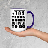 28th Anniversary Square Root of 784 Years Down Forever To Go - 15oz Accent Mug Purple
