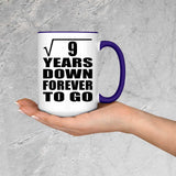 3rd Anniversary Square Root of 9 Years Down Forever To Go - 15oz Accent Mug Purple