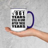 31st Anniversary Square Root of 961 Years Still In Love - 15oz Accent Mug Purple