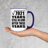89th Anniversary Square Root of 7921 Years Still In Love - 15oz Accent Mug Purple