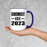 Chemist Established EST. 2023 - 15oz Accent Mug Purple